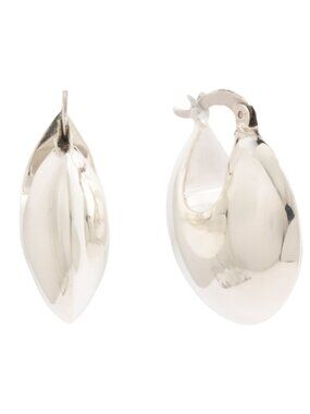 NWOT TEOCALLI Earring Made In Mexico Sterling Silver Mega Bold Dome